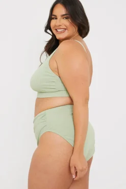 Control High Waisted Rib Bikini Bottoms