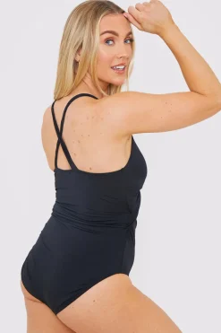 Control Knot Detail Cut Out Swimsuit