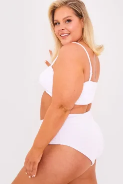 Controlled Textured Crinkle High Waisted Bikini Bottoms
