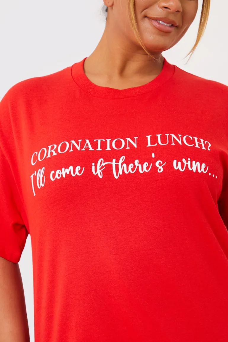 Coronation Lunch Slogan T-Shirt