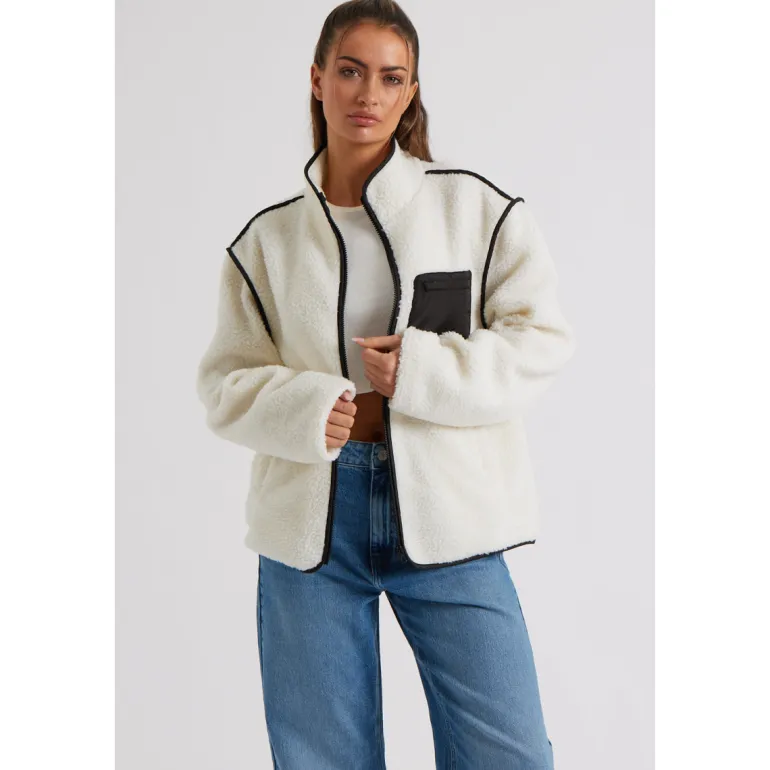 Cream Fleece Jacket