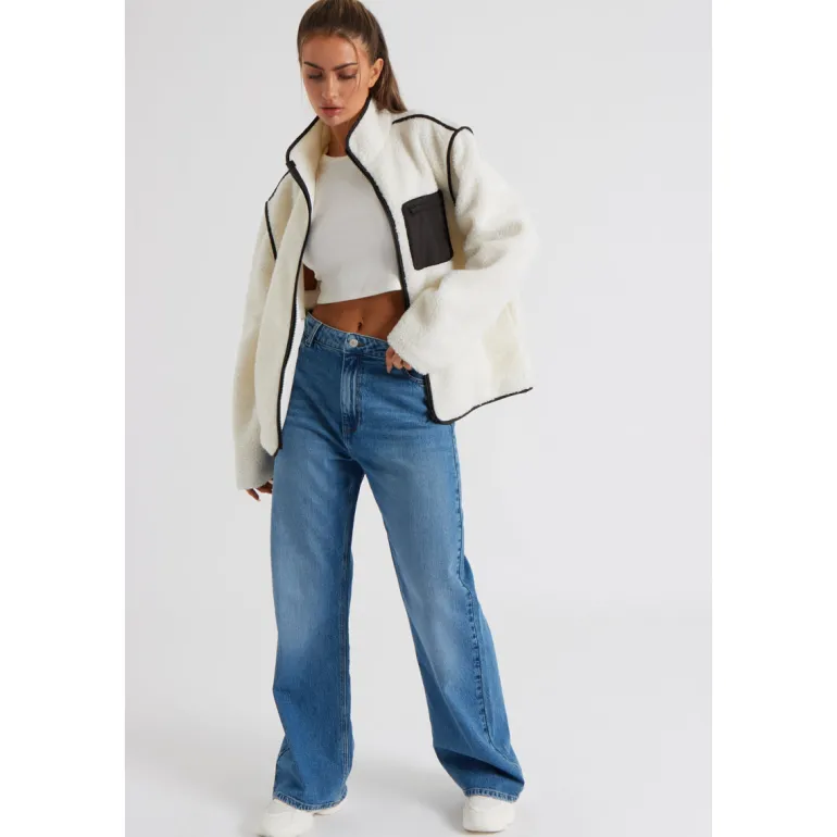 Cream Fleece Jacket