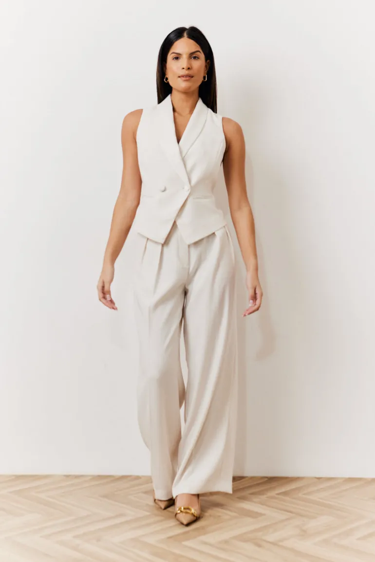 Cream Tux Waistcoat