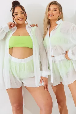 Crinkle High Waisted Floaty Shorts