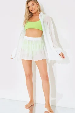 Crinkle High Waisted Floaty Shorts