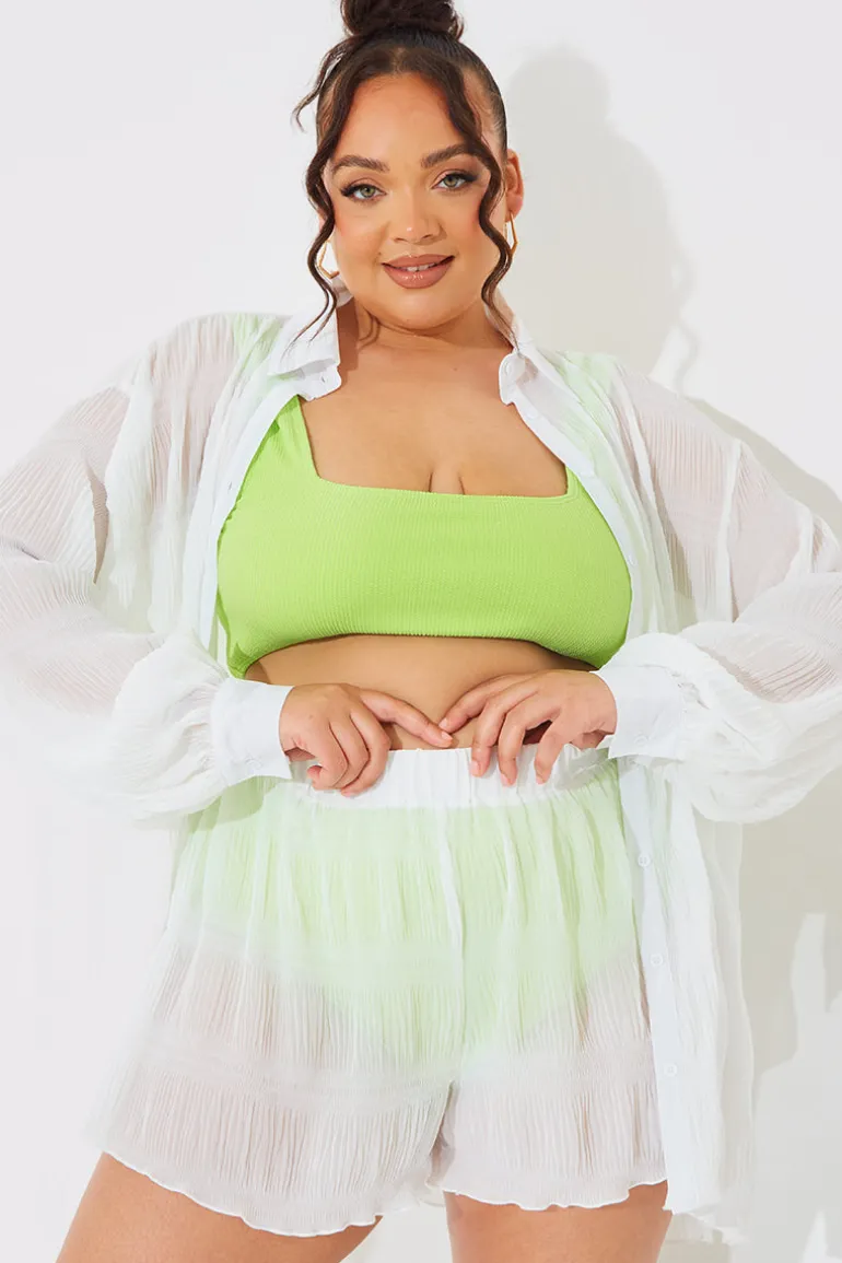 Crinkle High Waisted Floaty Shorts