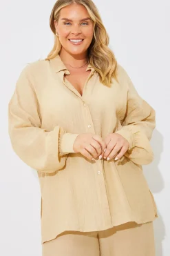 Crinkle Oversized Shirt