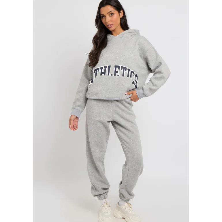 Cuffed Marl Grey Jogger