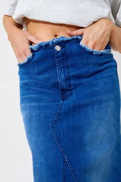 Denim Maxi Skirt