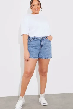 Denim Mom Short