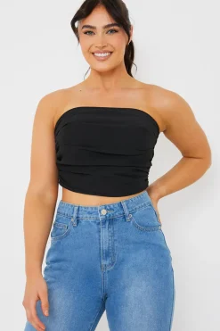 Draped Strapless Corset Top