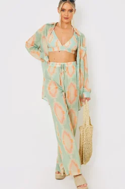 Elasticated Wide Leg Co-Ord Beach Trousers