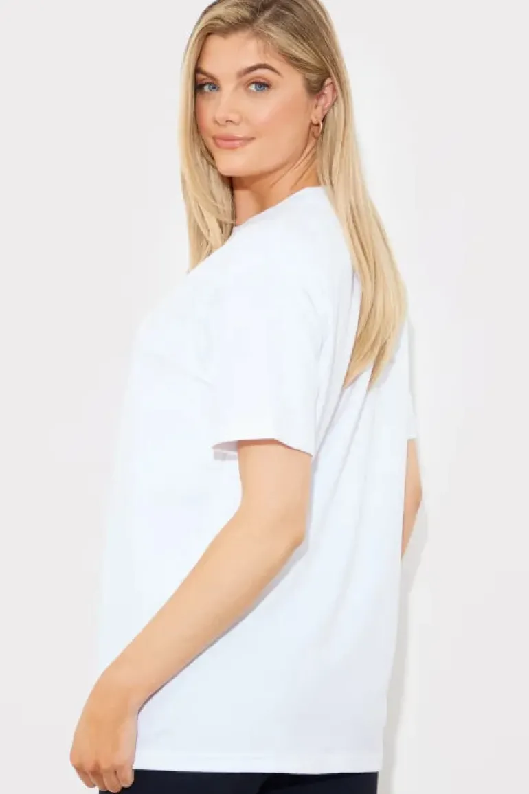 Embroidered Jersey Crew Neck T-Shirt