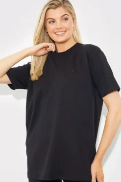 Embroidered Jersey Crew Neck T-Shirt