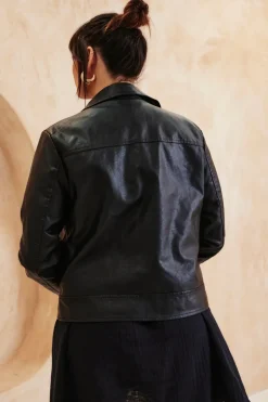 Faux Leather Biker Jacket