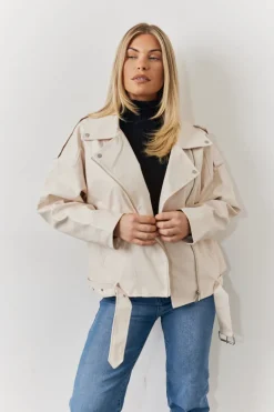 Faux Leather Biker Jacket
