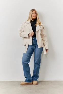 Faux Leather Biker Jacket