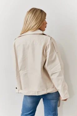 Faux Leather Biker Jacket