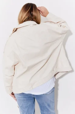 Faux Leather Biker Jacket
