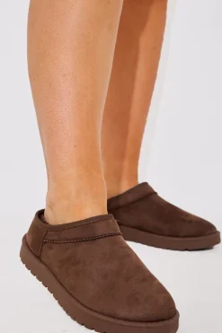 Faux Suede Flat Shoe