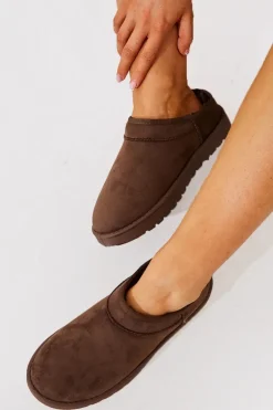 Faux Suede Flat Shoe