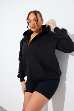 FITS EMBROIDED ZIP UP JERSEY JACKET