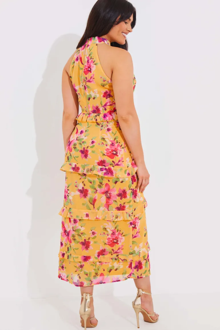 Floral Chiffon Maxi Co-Ord Skirt