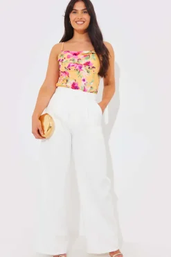 Floral Drape Bodysuit