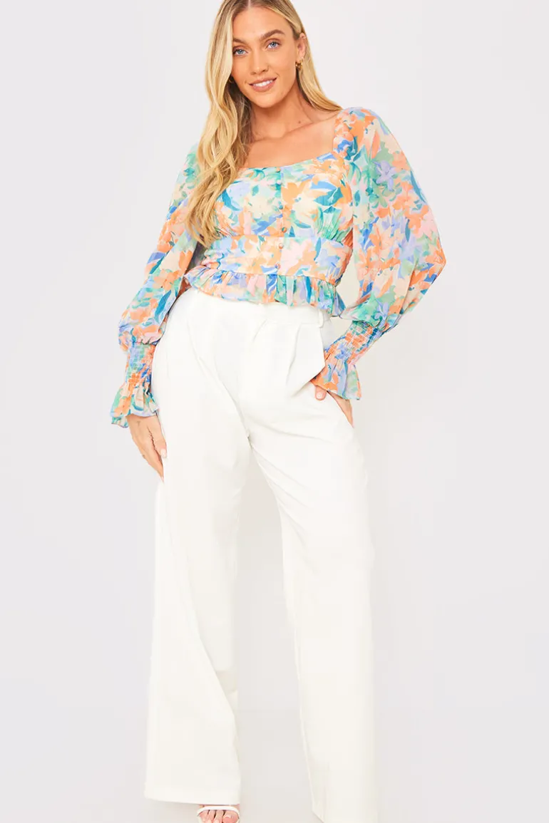 Floral Milkmaid Blouse