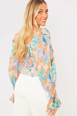 Floral Milkmaid Blouse