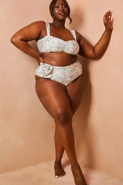 Floral So Perfect Wide Strap Bikini Top