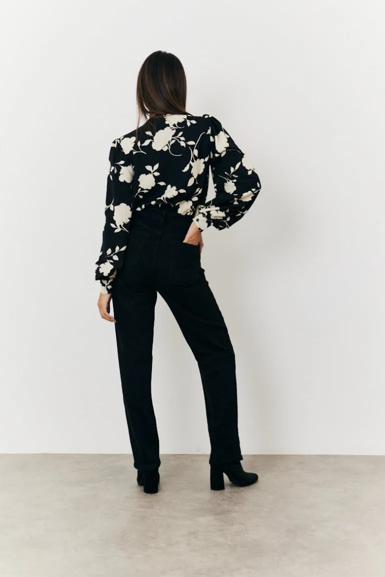 Floral Wrap Bodysuit