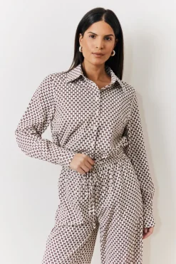 Geo Printed Relaxed Shirt