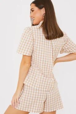 Gingham Short Sleeve Shirt