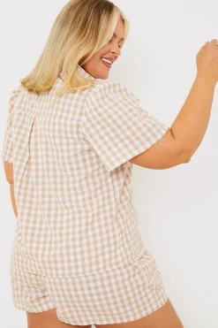 Gingham Short Sleeve Shirt