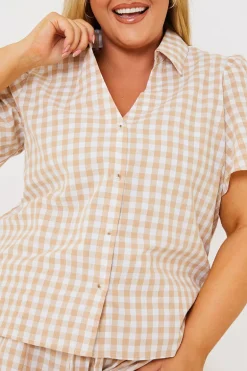 Gingham Short Sleeve Shirt