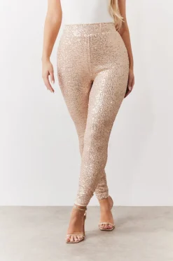 Gold Premium Sequin Leggings