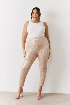 Gold Premium Sequin Leggings
