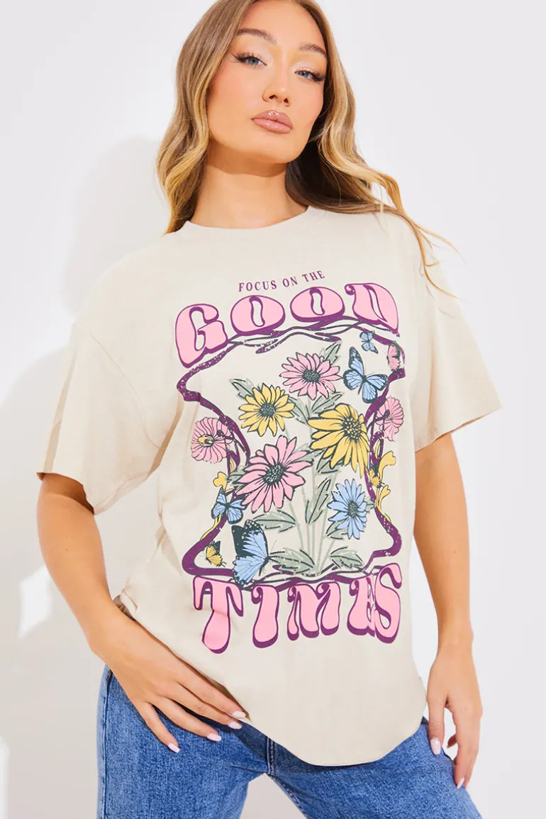 Good Times Motif T-Shirt