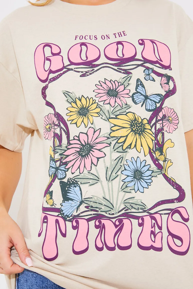 Good Times Motif T-Shirt