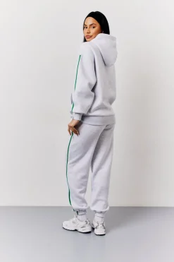 Grey Marl Fits Sport Bubble Print Co-Ord Hoodie