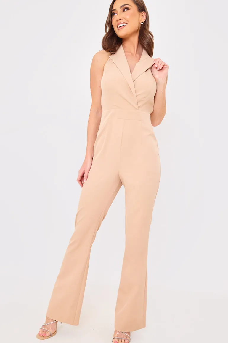 Halterneck Tailored Jumpsuit