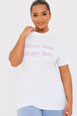 Happy Mum Happy Baby Slogan Tee