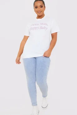 Happy Mum Happy Baby Slogan Tee