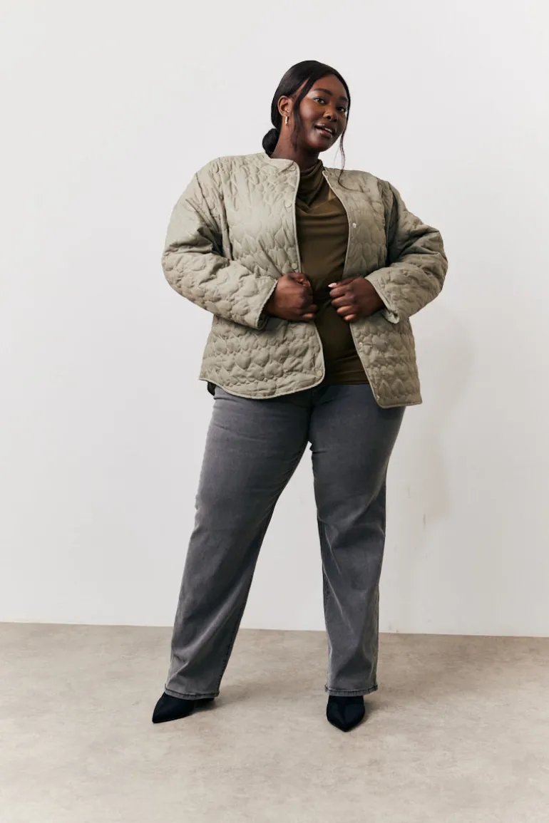 Heart Quilted Lightweight Jacket