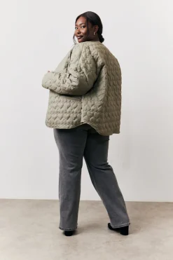 Heart Quilted Lightweight Jacket
