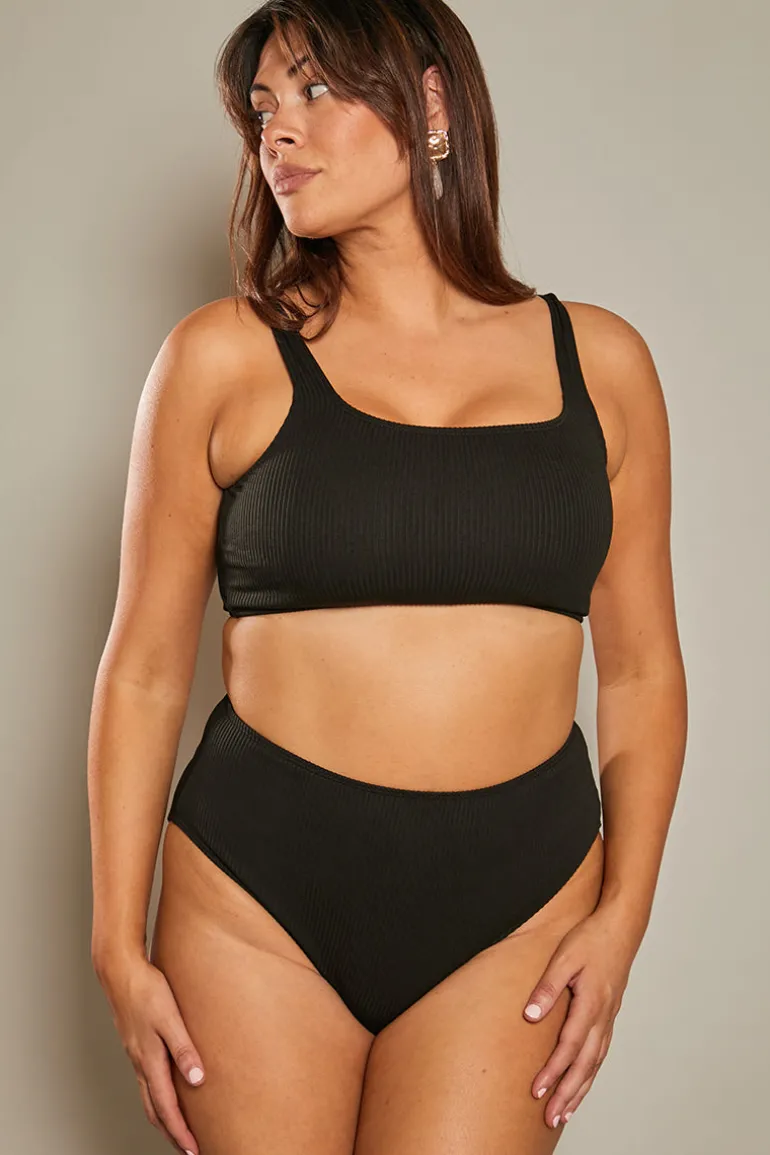 High Waist High Full Coverage Bikini Bottom