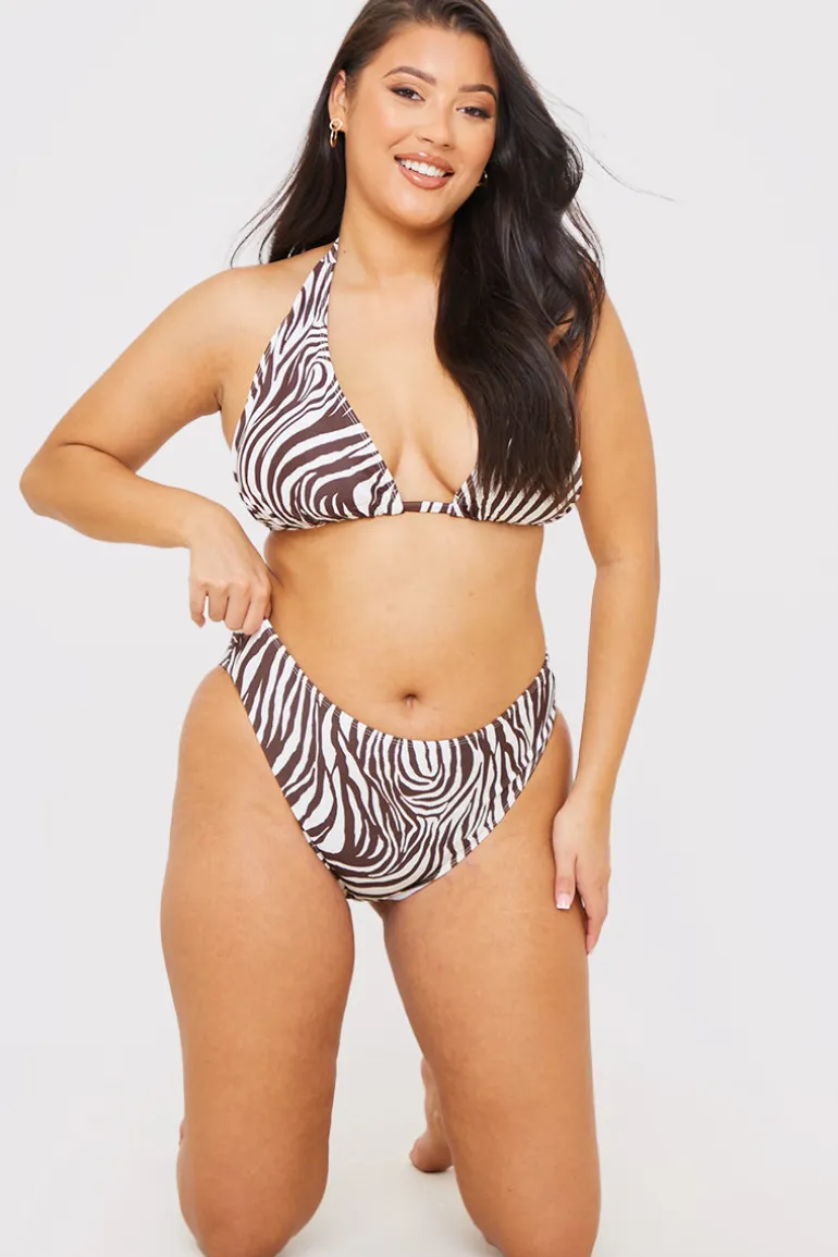 High Waisted High Leg Bikini Bottoms