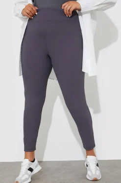 High Waisted Sculpt and Control Ribbed Leggings
