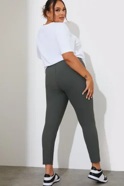 High Waisted Sculpt and Control Ribbed Leggings
